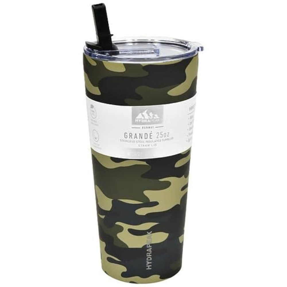 HP Camouflage Tumbler with Straw